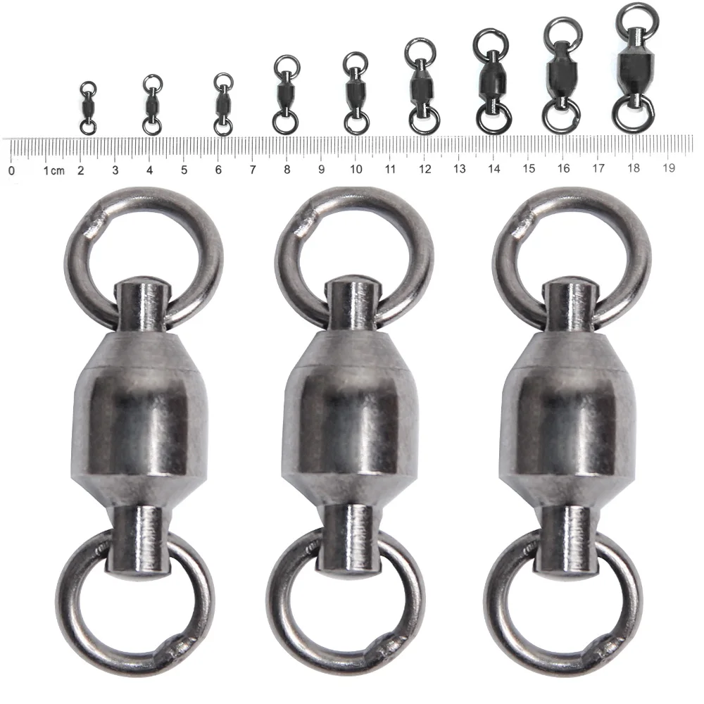 5pcs Heavy Ball Bearing Barrel Fishing Rolling Swivel Connector Solid Ring Fishing Line Hook Connector Size 1 2 3 4 5 6 7 8 9
5pcs Heavy Ball Bearing Barrel Fishing Rolling Swivel Connector Solid Ring Fishing Line Hook Connector Size 1 2 3 4 5 6 7 8 9