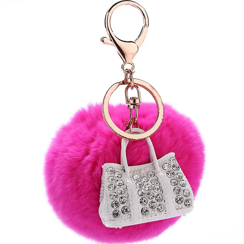 2017 new trinket fake pompom keychain bunny keychains on bag rabbit fur Keychain fur pom pom charms for bags anime
2017 new trinket fake pompom keychain bunny keychains on bag rabbit fur Keychain fur pom pom charms for bags anime