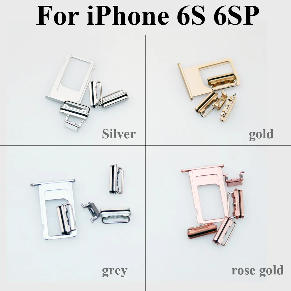 ChengHaoRan High Quality For iPhone 6 6S Plus 6 6S Sim Card Tray Holder & Power Volume Mute Buttons Keys Side Buttons Full Sets
ChengHaoRan High Quality For iPhone 6 6S Plus 6 6S Sim Card Tray Holder & Power Volume Mute Buttons Keys Side Buttons Full Sets