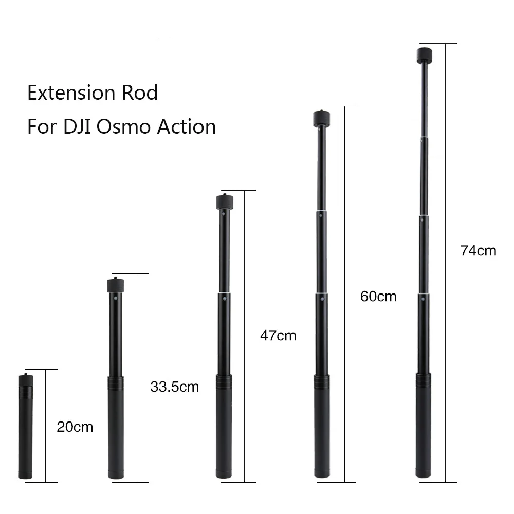 Extension Pole Bar Rod for DJI Osmo Action Handheld Gimbal Sport Camera Phone Stabilizer Selfie Stick Accessories
Extension Pole Bar Rod for DJI Osmo Action Handheld Gimbal Sport Camera Phone Stabilizer Selfie Stick Accessories