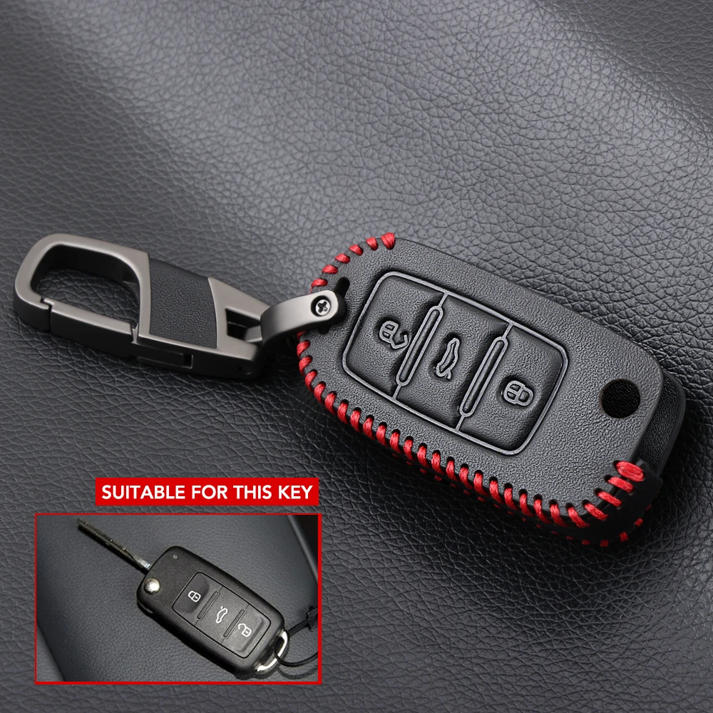 Leather Car Key Case For VW Volkswagen Polo Golf Passat Beetle Caddy T5 Up Eos Tiguan Skoda A5 SEAT Leon Altea Flip Remote Cover
Leather Car Key Case For VW Volkswagen Polo Golf Passat Beetle Caddy T5 Up Eos Tiguan Skoda A5 SEAT Leon Altea Flip Remote Cover