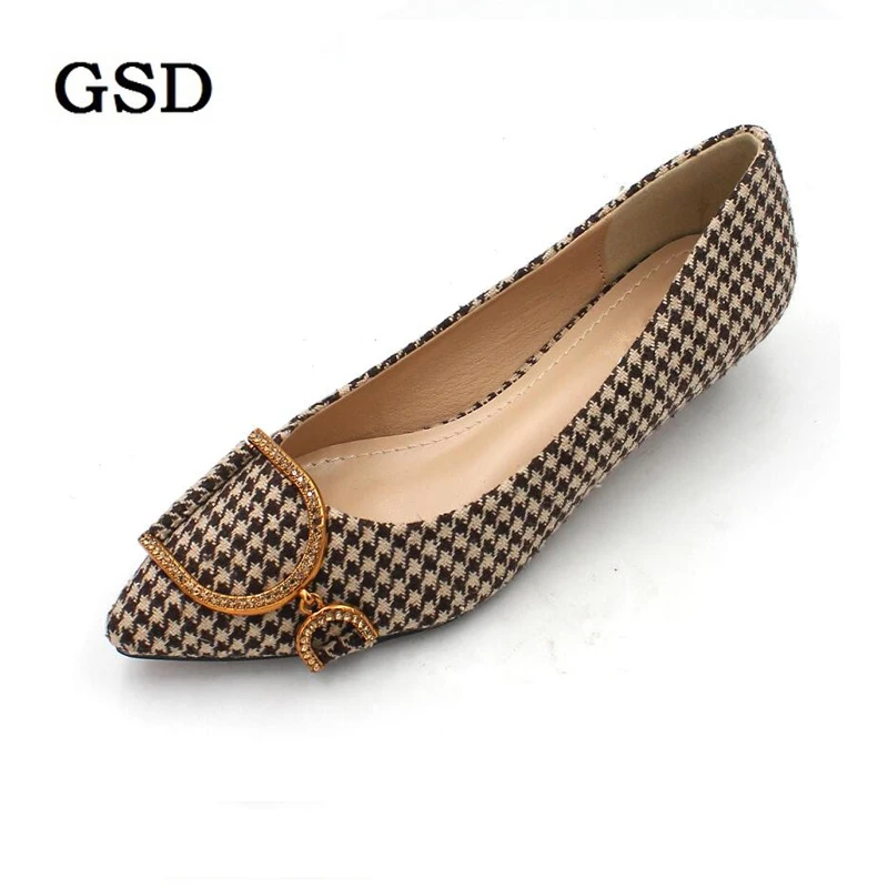 New Women Cotton Fabric Flats Fashion High Quality Plaid Colors Pointy Toe Ballerina Ballet Flats Slip On Casual Shoes Woman
New Women Cotton Fabric Flats Fashion High Quality Plaid Colors Pointy Toe Ballerina Ballet Flats Slip On Casual Shoes Woman
