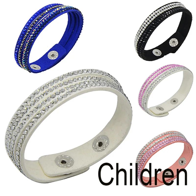 LFPU Fashion Crystal Paved Leather Child Bracelets Kids Velvet Bracelet For Fashion Jewelry
LFPU Fashion Crystal Paved Leather Child Bracelets Kids Velvet Bracelet For Fashion Jewelry