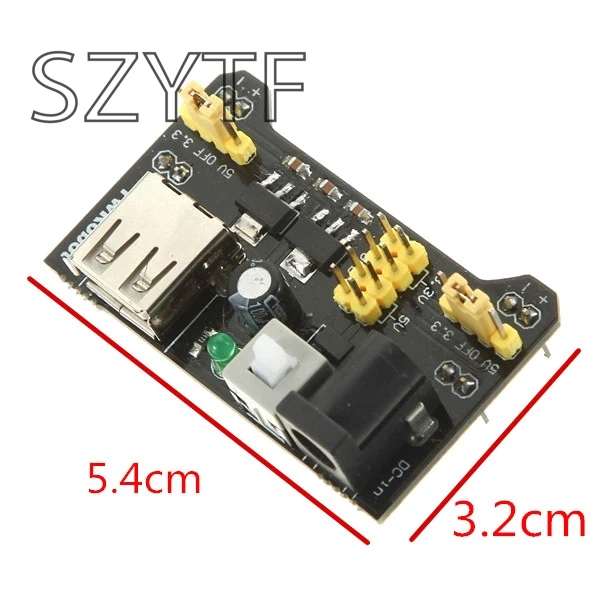 10pcs/lot MB102 Breadboard Power Supply Module 3.3V 5V Solderless Bread Board DIY
10pcs/lot MB102 Breadboard Power Supply Module 3.3V 5V Solderless Bread Board DIY