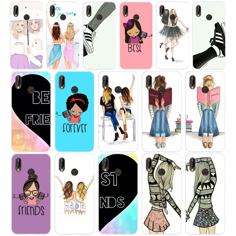 263H Girls Brunette Blonde Best Friends BFF Matching Soft Silicone Tpu Cover Case for huawei p 20 lite pro y6 2017 mate 10 lite
263H Girls Brunette Blonde Best Friends BFF Matching Soft Silicone Tpu Cover Case for huawei p 20 lite pro y6 2017 mate 10 lite