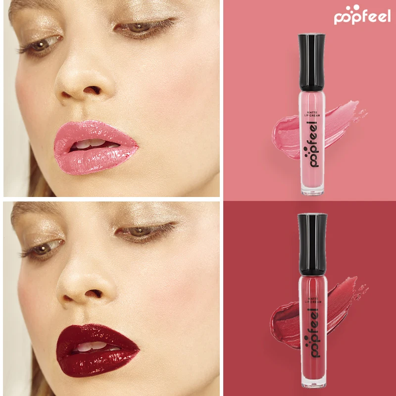 POPFEEL 12 colors Waterproof Long-Lasting Liquid Lipstick Makeup Lip Gloss natural Moisturize Nutritious lips Makeup Essential
POPFEEL 12 colors Waterproof Long-Lasting Liquid Lipstick Makeup Lip Gloss natural Moisturize Nutritious lips Makeup Essential