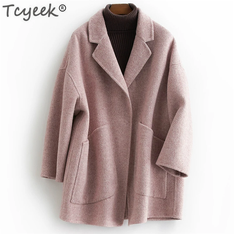 Tcyeek Woman Coats Winter Autumn Long Wool Coat Female Alpaca Jackets Spring Sided Woolen Jacket Abrigos Mujer Elegante LWL1308
Tcyeek Woman Coats Winter Autumn Long Wool Coat Female Alpaca Jackets Spring Sided Woolen Jacket Abrigos Mujer Elegante LWL1308