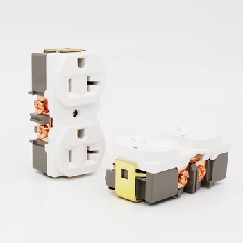 2pieces Hi Fi 24K copper Plated US 20A AC Duplex Receptacles Wall Outlet Power Distributor
2pieces Hi Fi 24K copper Plated US 20A AC Duplex Receptacles Wall Outlet Power Distributor