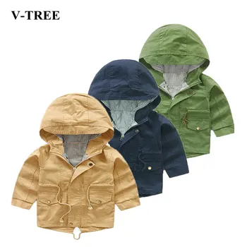 V-TREE Boys Casual Coats Spring Baby Boys Hooded Jackets Children Solid Windbreakers Toddlers Outerwears Overcoats 
V-TREE Boys Casual Coats Spring Baby Boys Hooded Jackets Children Solid Windbreakers Toddlers Outerwears Overcoats