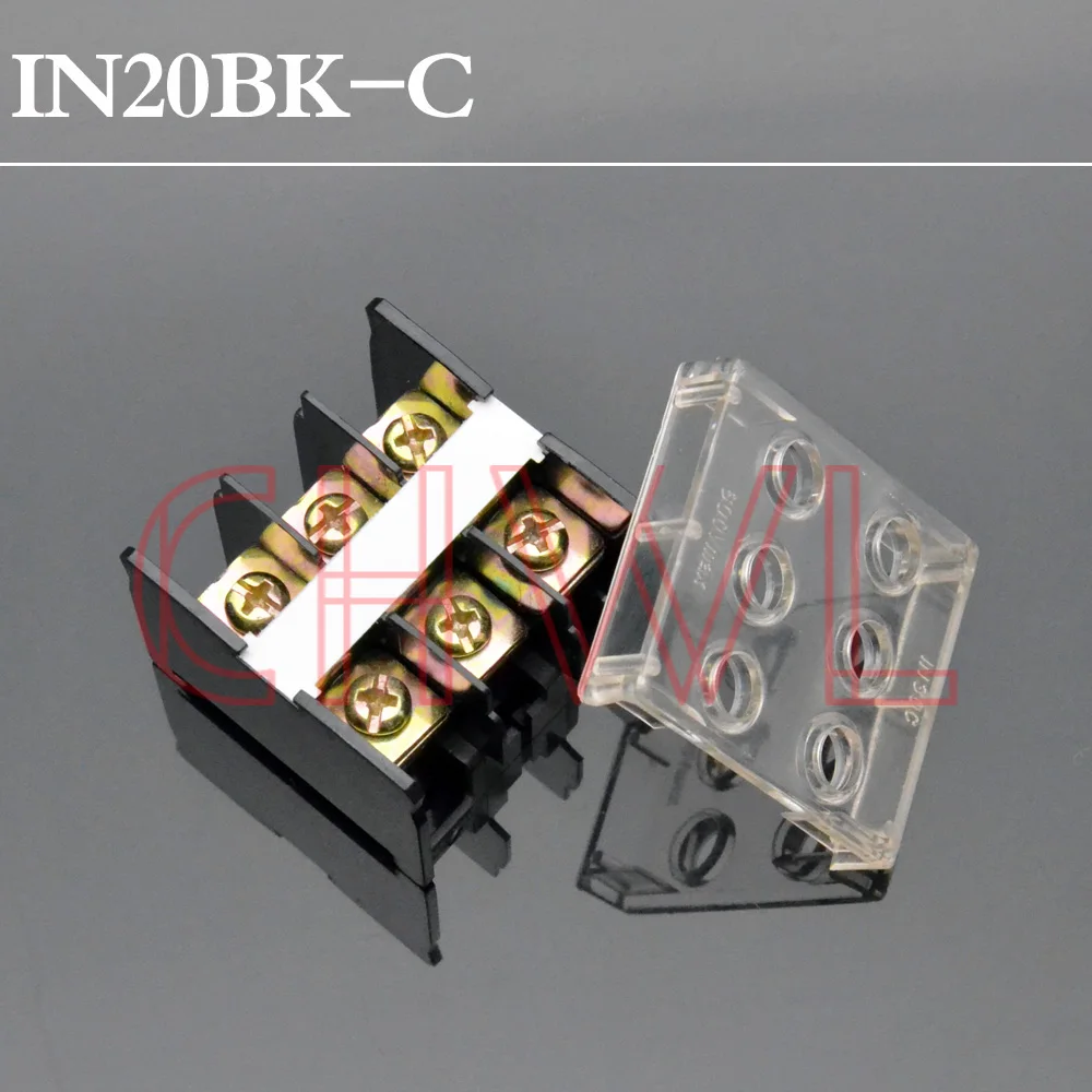 2pcs/lot IN20BK-C Fixed Terminal Block 600V 30A 3P European Type Screw Terminal Barrier COPPER FREE SHIPPING
2pcs/lot IN20BK-C Fixed Terminal Block 600V 30A 3P European Type Screw Terminal Barrier COPPER FREE SHIPPING