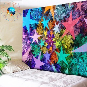 Colored Five Star Decoracion Hippie Tapestry Boho Wall Decor Mandala Wall Hanging Psychedelic Wall Fabrics Tapestry toalla playa
Colored Five Star Decoracion Hippie Tapestry Boho Wall Decor Mandala Wall Hanging Psychedelic Wall Fabrics Tapestry toalla playa