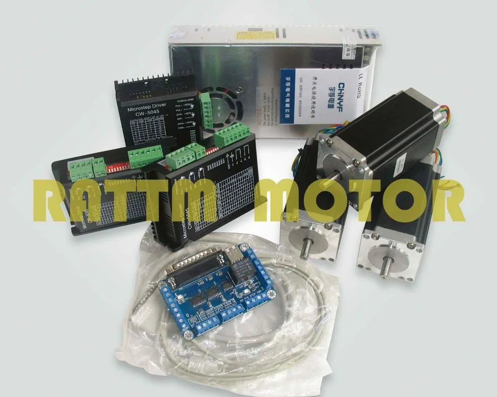 3 Axis Cnc controller Kit Nema23 425 Oz-in StepperMotor + 256 Microstep DriverCNC engraving machine
3 Axis Cnc controller Kit Nema23 425 Oz-in StepperMotor + 256 Microstep DriverCNC engraving machine