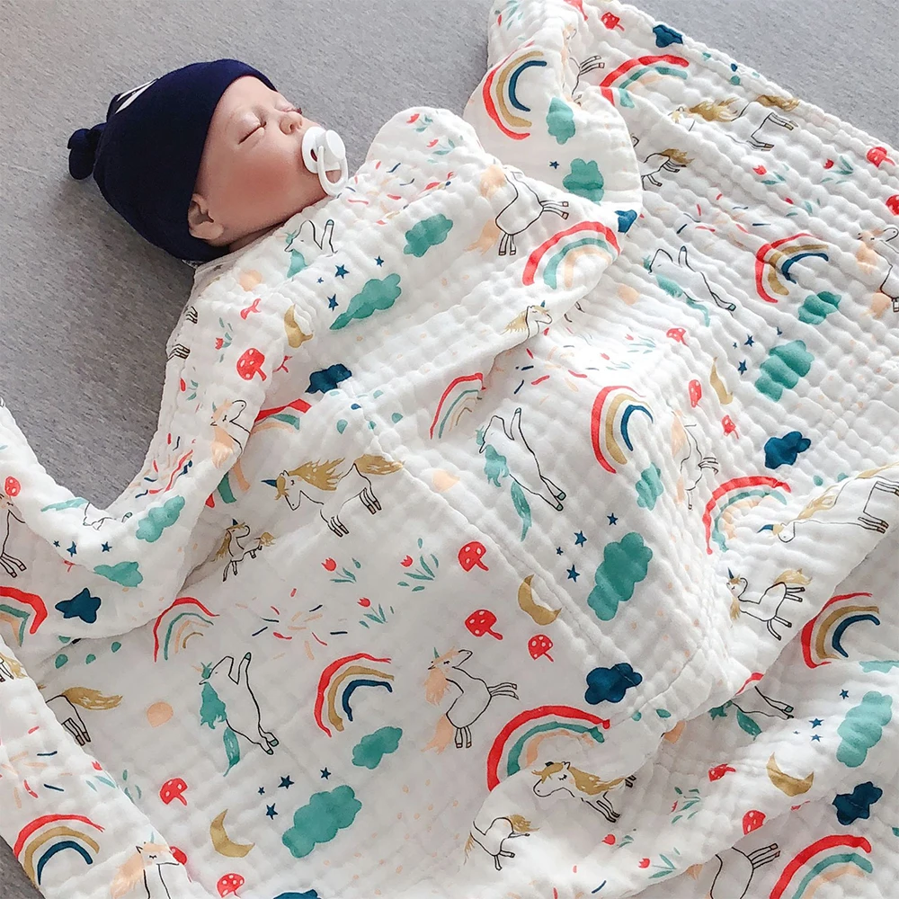 6 Layers Baby Blanket Gauze Bath Towel Pure Cotton Bubble Baby Quilt For Newborns 110*110 Cm Printed Kids Baby Swaddle Wrap
6 Layers Baby Blanket Gauze Bath Towel Pure Cotton Bubble Baby Quilt For Newborns 110*110 Cm Printed Kids Baby Swaddle Wrap