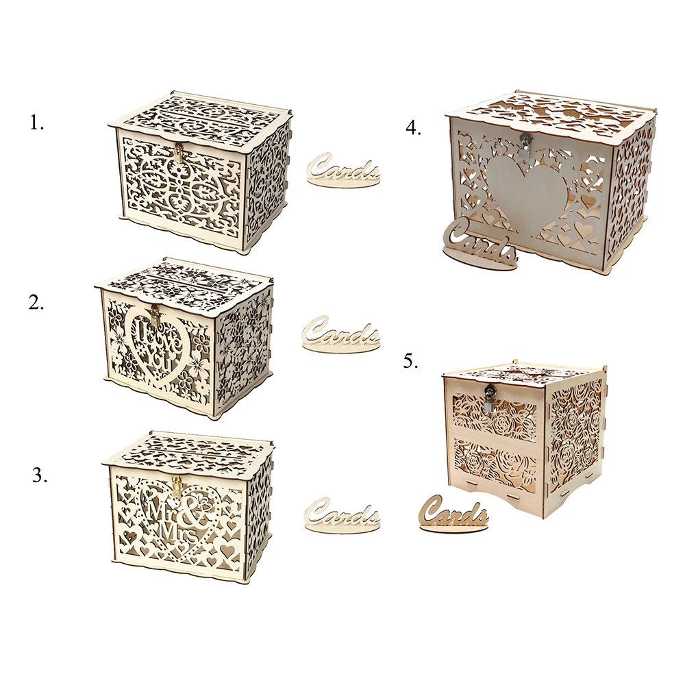 OHEART Wedding Card Box With Lock Wooden Gift Boxes DIY Customize Rustic Invitation Card Box Baby Shower Decor Evening Party
OHEART Wedding Card Box With Lock Wooden Gift Boxes DIY Customize Rustic Invitation Card Box Baby Shower Decor Evening Party