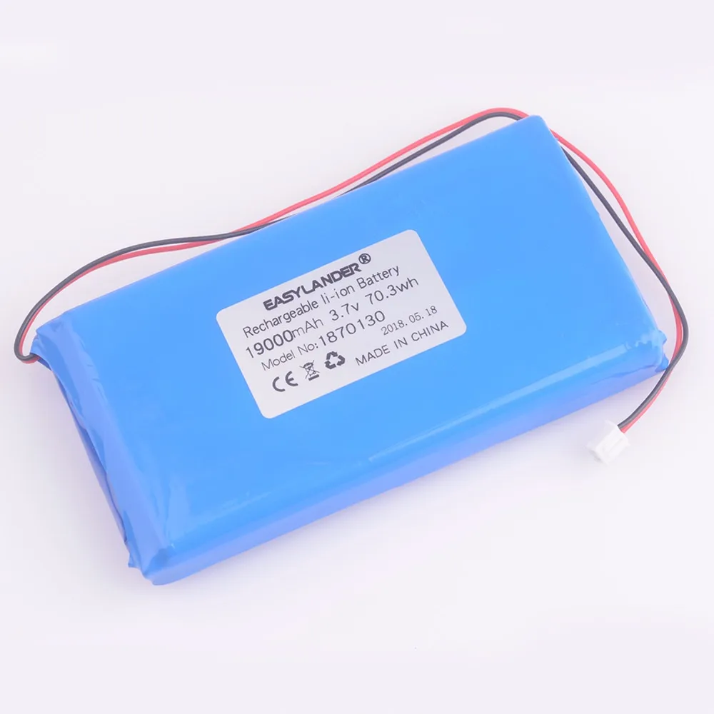 1870130 3.7V 19000mAh Rechargeable li Polymer Li-ion battery For GPS DVR MP5 Bluetooth Digital Product small toys tools
1870130 3.7V 19000mAh Rechargeable li Polymer Li-ion battery For GPS DVR MP5 Bluetooth Digital Product small toys tools