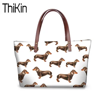 THIKIN Doxie Dog Printing Shoulder Bags for Women Luxury Design Handbags Ladies Dachshund Pattern Top-Handle Bag Females Handbag
THIKIN Doxie Dog Printing Shoulder Bags for Women Luxury Design Handbags Ladies Dachshund Pattern Top-Handle Bag Females Handbag