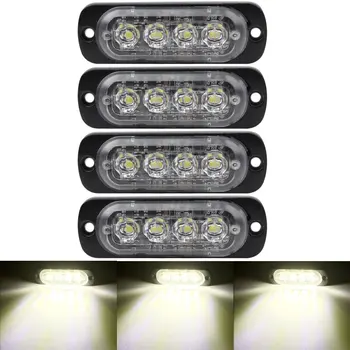 4PCS Ultra Thin Amber 4LEDS Warning Emergency Light Flash Strobe Light Bar Surface Mount for Car Van Truck Jeep Pickup
4PCS Ultra Thin Amber 4LEDS Warning Emergency Light Flash Strobe Light Bar Surface Mount for Car Van Truck Jeep Pickup