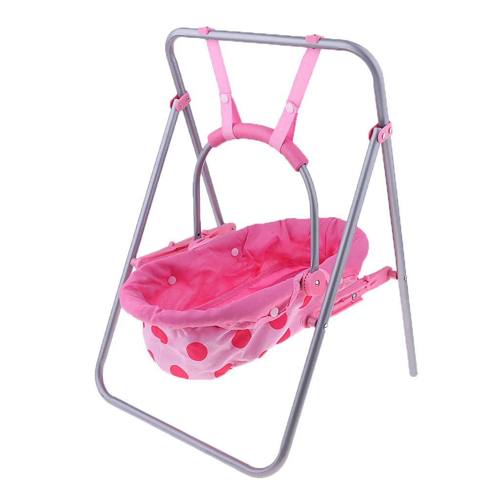 Pink Dolls Playset Baby Carrier Seat Swing Baby Doll Accessory Dollhouse Decoration Nursery Furniture Toys Kids Pretend Play Toy
Pink Dolls Playset Baby Carrier Seat Swing Baby Doll Accessory Dollhouse Decoration Nursery Furniture Toys Kids Pretend Play Toy