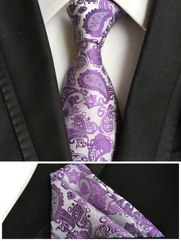 NEW Fashion Ties White with Purple Paisley Floral Classic Men Wedding Party Necktie Set Match High Quality Handerchief
NEW Fashion Ties White with Purple Paisley Floral Classic Men Wedding Party Necktie Set Match High Quality Handerchief