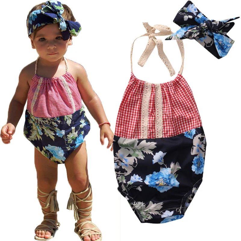 2017 Newborn Baby Girl Plaids Patchwork Bodysuits Summer Infant Babies Girls Halter Backless Bodysuit Playsuit Clothes Sunsuit
2017 Newborn Baby Girl Plaids Patchwork Bodysuits Summer Infant Babies Girls Halter Backless Bodysuit Playsuit Clothes Sunsuit