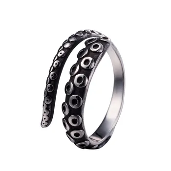 New Arrival High Quality Stainless Steel Sea Octopus Gothic Punk Finger Open Ring Women Men Fashion Jewelry Adjustable Size
New Arrival High Quality Stainless Steel Sea Octopus Gothic Punk Finger Open Ring Women Men Fashion Jewelry Adjustable Size