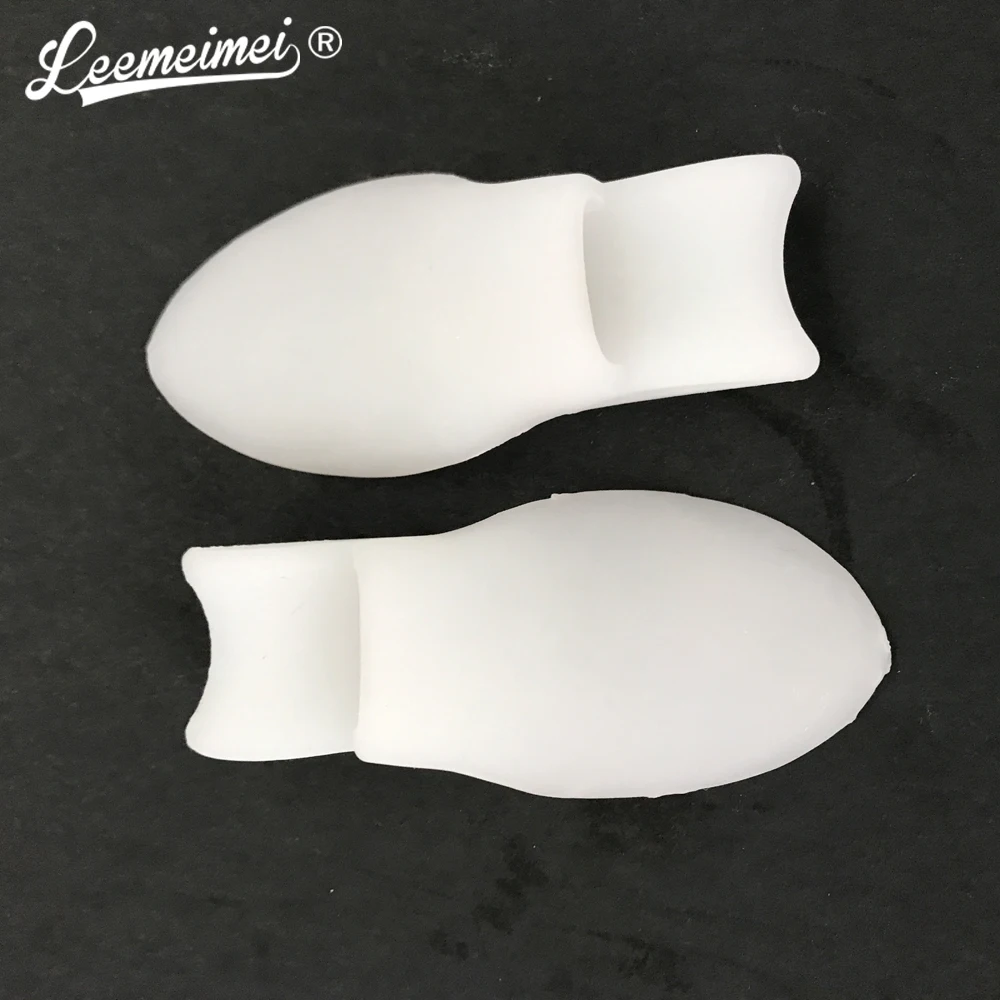 

2 PAIRS= 4 PCS Silicone Correction Toe Protection Sleeve Silicone Insole Foot Massage Orthopedic Insoles Foot Pad