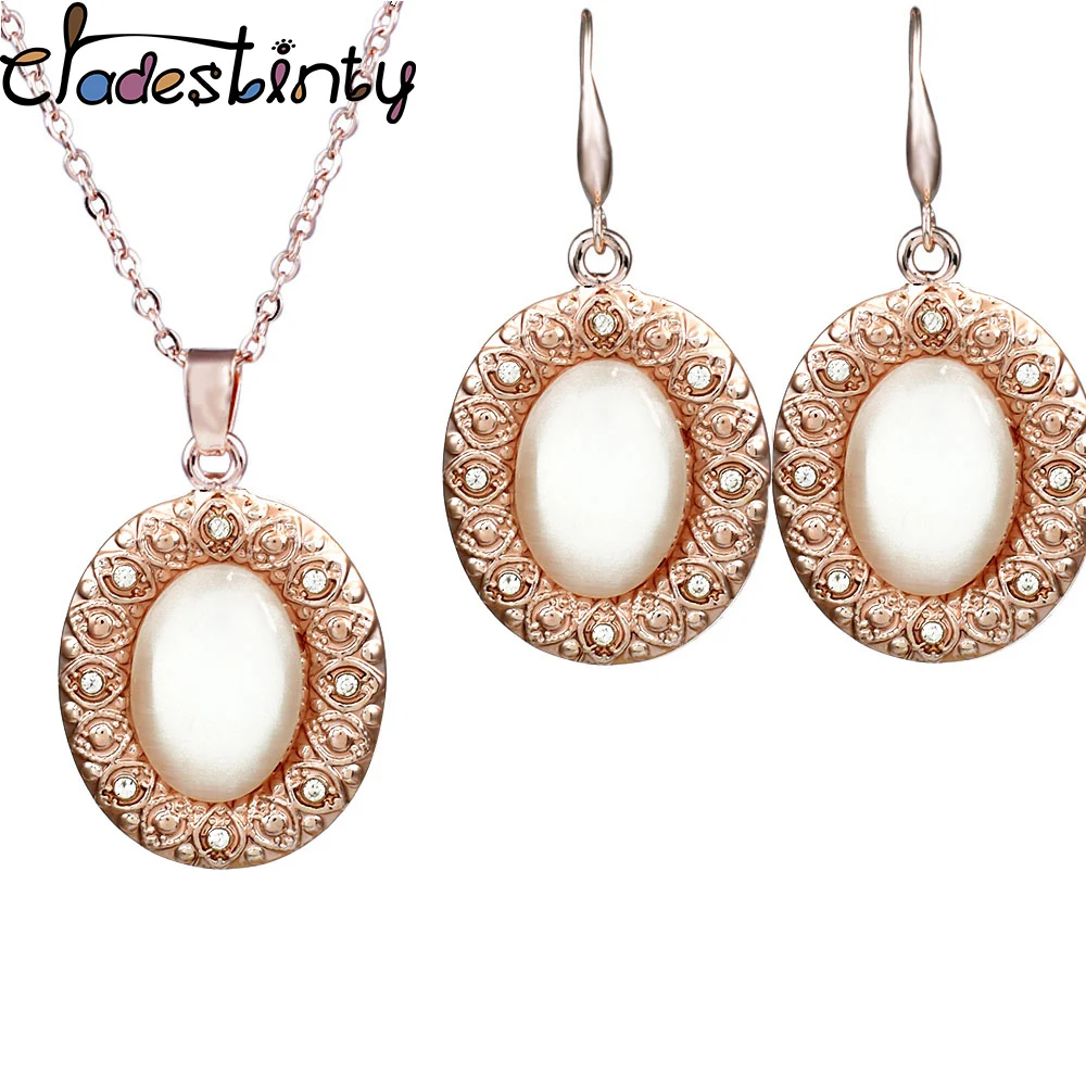 Chadestinty Oval Opal Orange White Jewelry Set Crystal Necklace Hook Drop Earings For Women Wedding Bride Jewellery Sets bijoux
Chadestinty Oval Opal Orange White Jewelry Set Crystal Necklace Hook Drop Earings For Women Wedding Bride Jewellery Sets bijoux