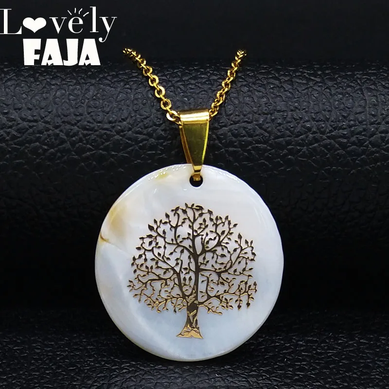 2019 Fashion Tree of Life Stainless Steel Shell Statement Necklace for Women Necklace Chain Jewelry colgantes mujer moda N19133
2019 Fashion Tree of Life Stainless Steel Shell Statement Necklace for Women Necklace Chain Jewelry colgantes mujer moda N19133