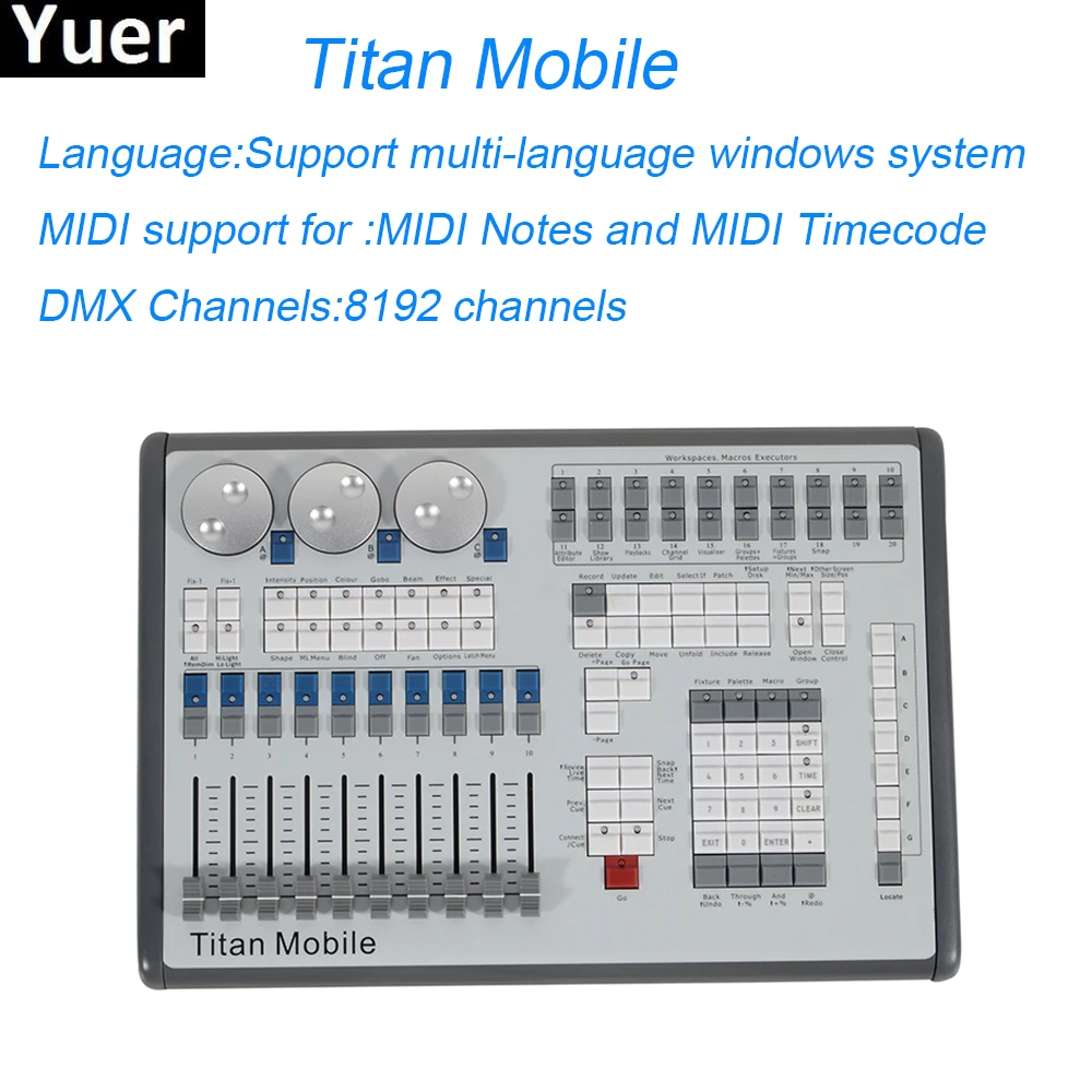 Titan Mobile Stage Lighting Controller 8192 Channels Professional Lighting Console Stage Lighting Dj Disco Lights Equipments
Titan Mobile Stage Lighting Controller 8192 Channels Professional Lighting Console Stage Lighting Dj Disco Lights Equipments