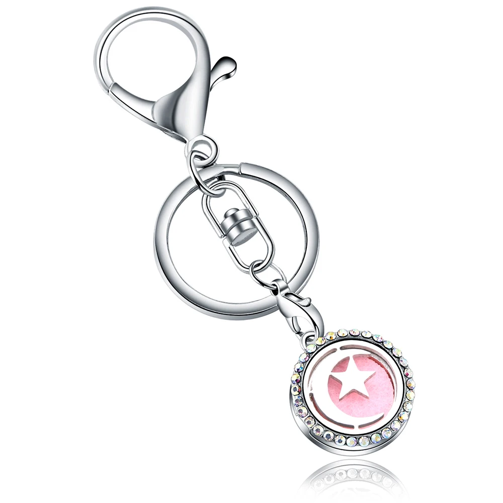 Stainless Steel Moon shape AB Full Rhinestone Perfume KeyChain Essential Oil Diffuser Perfume Aromatherapy Locket Key Chain
Stainless Steel Moon shape AB Full Rhinestone Perfume KeyChain Essential Oil Diffuser Perfume Aromatherapy Locket Key Chain
