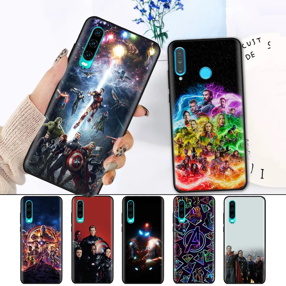 Black Silicone Cover Case for Huawei P30 P20 P10 Mate 20 10 Nova 5 5i Lite Pro P Smart+ Z 2019 Shell Avengers Infinity War
Black Silicone Cover Case for Huawei P30 P20 P10 Mate 20 10 Nova 5 5i Lite Pro P Smart+ Z 2019 Shell Avengers Infinity War