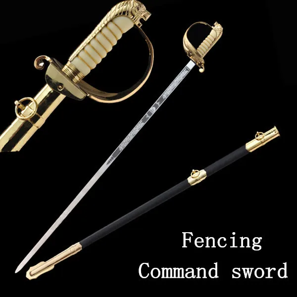 New Fashion Chinese honorary conductor sword stainless steel alloy fittings European military army command ceremony sword
New Fashion Chinese honorary conductor sword stainless steel alloy fittings European military army command ceremony sword