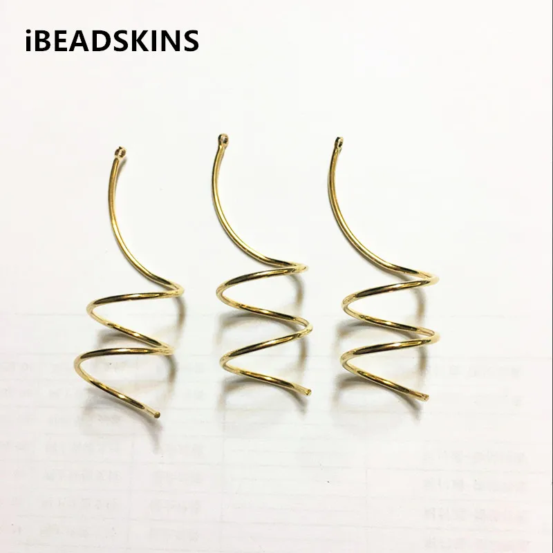New arrival! 51x17mm 100pcs/lot gold color Copper material Imitation spiral-shape charm for earring/jewelry DIY ( as shown)
New arrival! 51x17mm 100pcs/lot gold color Copper material Imitation spiral-shape charm for earring/jewelry DIY ( as shown)