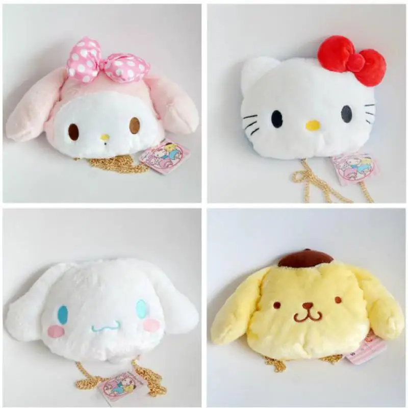 Cartoon My Melody Hello Kitty Cinnamoroll Pudding Dog Plush Backpack Chain Shoulder Bag Soft Stuffed Animal Doll For Girls Gifts
Cartoon My Melody Hello Kitty Cinnamoroll Pudding Dog Plush Backpack Chain Shoulder Bag Soft Stuffed Animal Doll For Girls Gifts