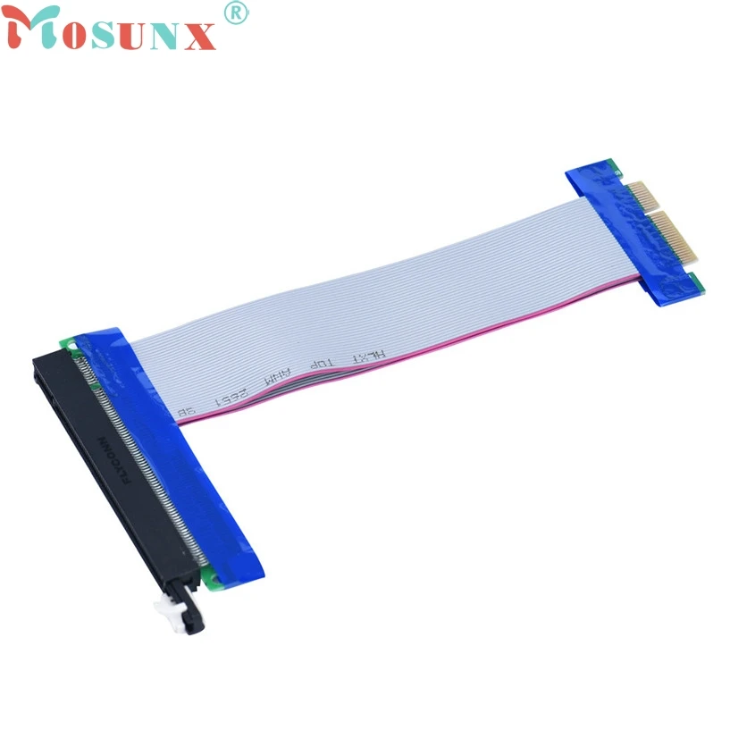 mosunx New Mecall PCI-E Express Extension Cable Flex Ribbon 4X To 16X Extender Riser Card wholesale Mo04
mosunx New Mecall PCI-E Express Extension Cable Flex Ribbon 4X To 16X Extender Riser Card wholesale Mo04