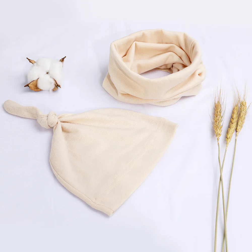 2019 Newborn Baby Scarf Cap 2 Pieces 100% Cotton Warm High Elastic Infant Knotted Hat Collar 2 Set Windproof Stretch Solid Color
2019 Newborn Baby Scarf Cap 2 Pieces 100% Cotton Warm High Elastic Infant Knotted Hat Collar 2 Set Windproof Stretch Solid Color