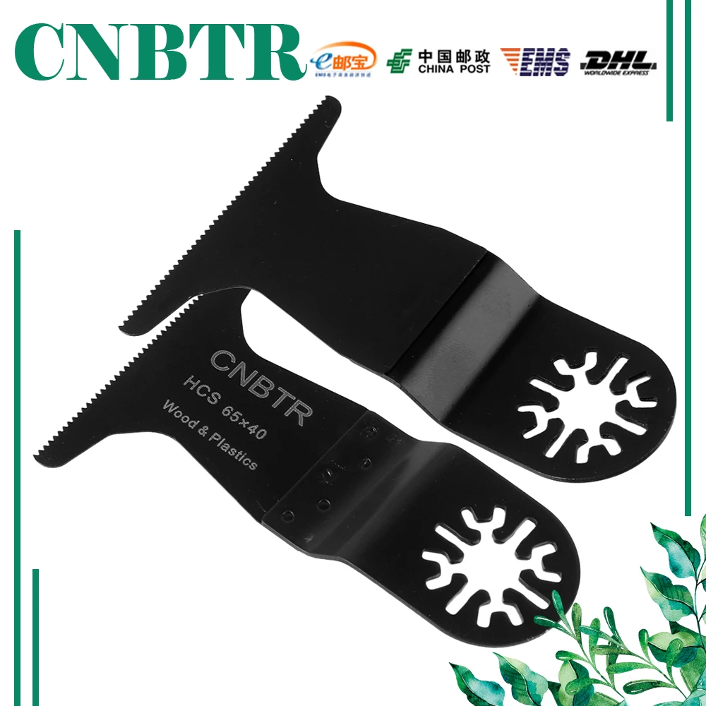 CNBTR 50pcs 65x40mm Oscillating Multitool Universal Saw Blades with Fine Teeth