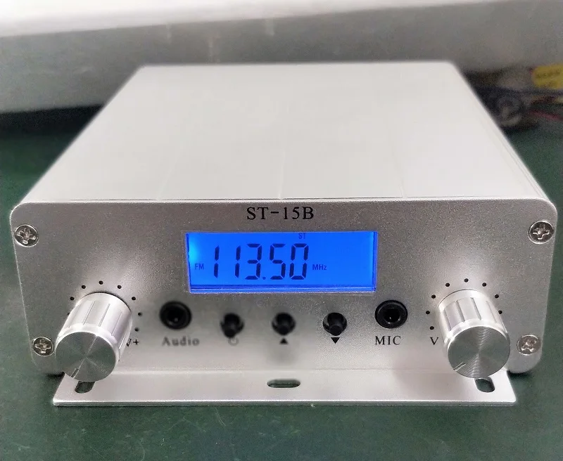 New model! 15W FM broadcast transmitter ST-15B stereo PLL fm radio broadcast station with 76MHz-113MHz
New model! 15W FM broadcast transmitter ST-15B stereo PLL fm radio broadcast station with 76MHz-113MHz