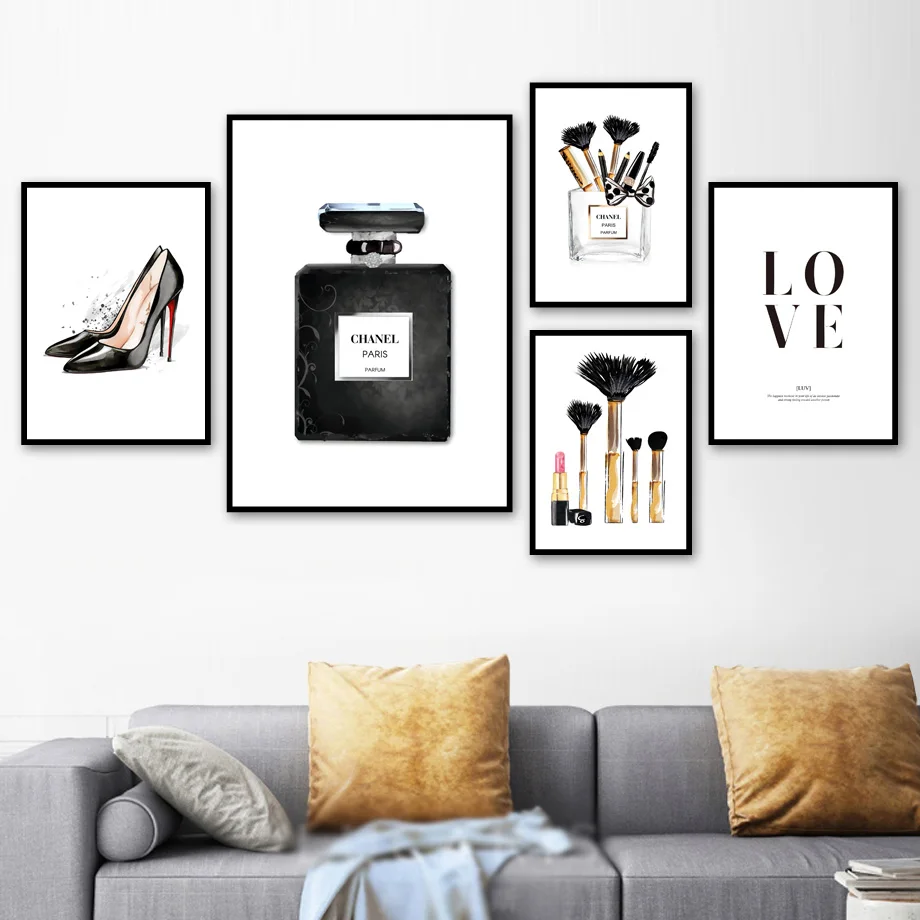 Paris Perfume Fashion Makeup High Heels Wall Art Canvas Painting Nordic Posters And Prints Wall Pictures For Living Room Decor
Paris Perfume Fashion Makeup High Heels Wall Art Canvas Painting Nordic Posters And Prints Wall Pictures For Living Room Decor