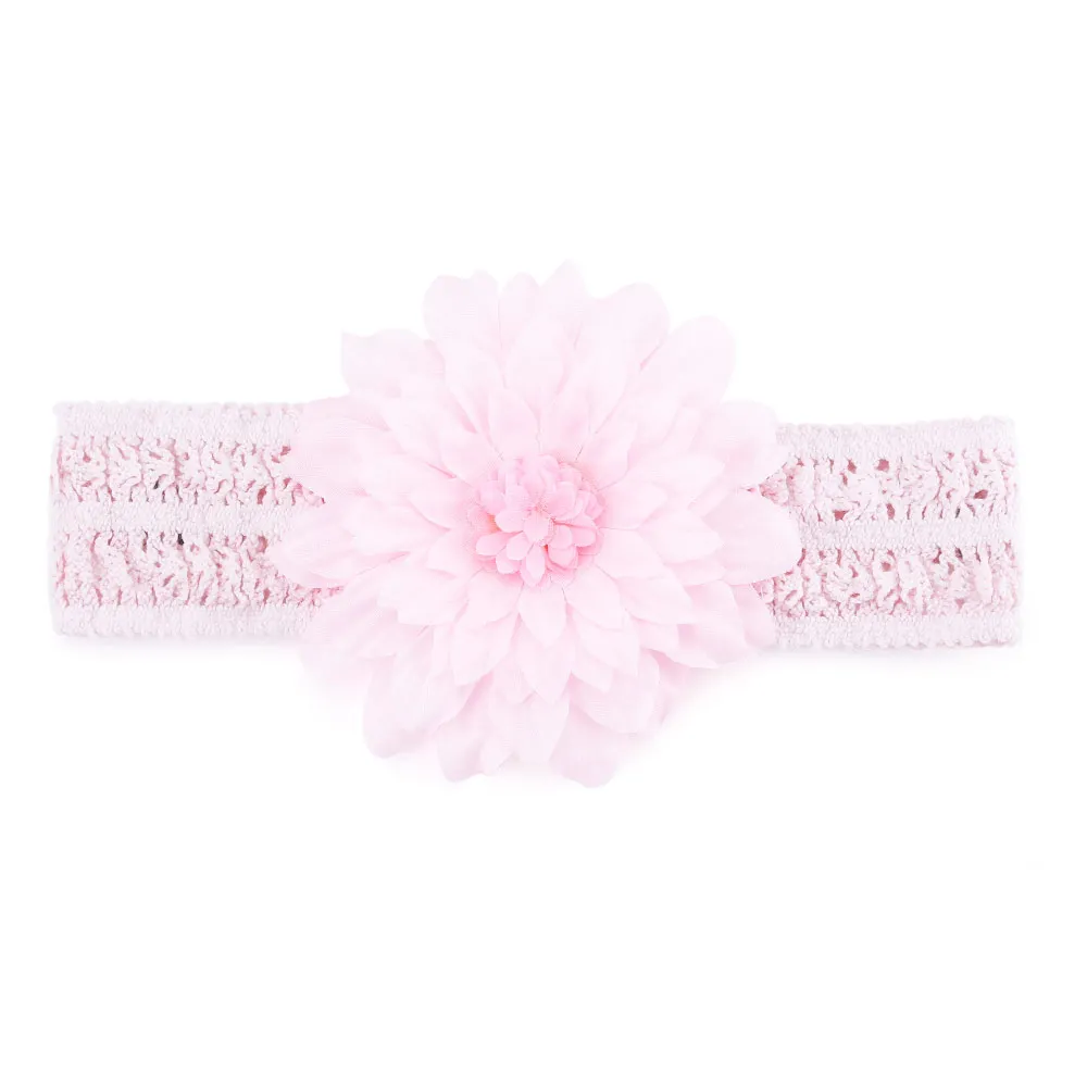 2018 Hot Sale Flower Headband For Baby Girl Elastic Floral Headwear Comfortable Lovely Hair Accessories 2 Colors Options |