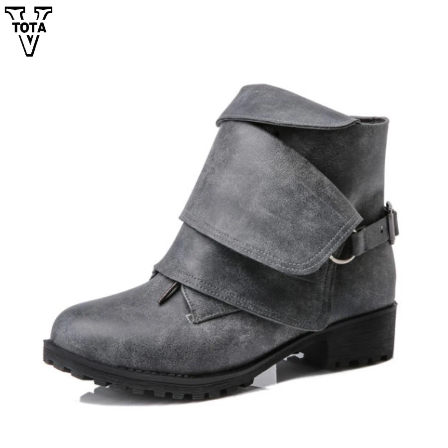 VTOTA Leather Boots Woman British Vintage Ankle Boots Anti-skid Women Boots Women shoes Autumn winter Metal Buckle Shoes Woman
VTOTA Leather Boots Woman British Vintage Ankle Boots Anti-skid Women Boots Women shoes Autumn winter Metal Buckle Shoes Woman