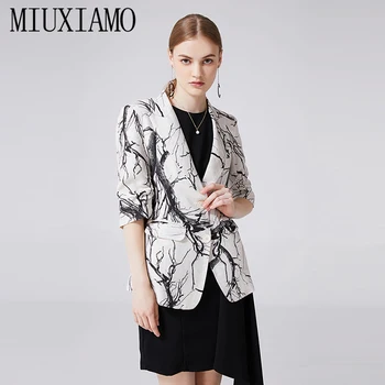 MIUXIMAO TOP QUALITY Newest Fall Winter 2019 Runway Designer Blazer casual Jacket Women's Single Button Blazer Overcoat vestidos
MIUXIMAO TOP QUALITY Newest Fall Winter 2019 Runway Designer Blazer casual Jacket Women's Single Button Blazer Overcoat vestidos