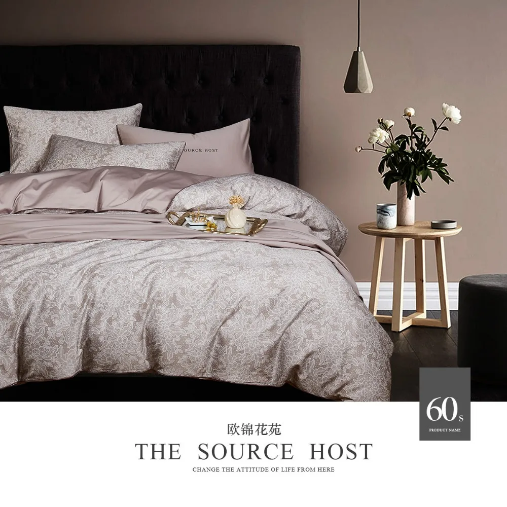 60S egyptian cotton bedding set luxury duvet cover sets 4pcs with 1 quilt cover 1 bed sheet 2 pilowcases satin bed linen double
60S egyptian cotton bedding set luxury duvet cover sets 4pcs with 1 quilt cover 1 bed sheet 2 pilowcases satin bed linen double