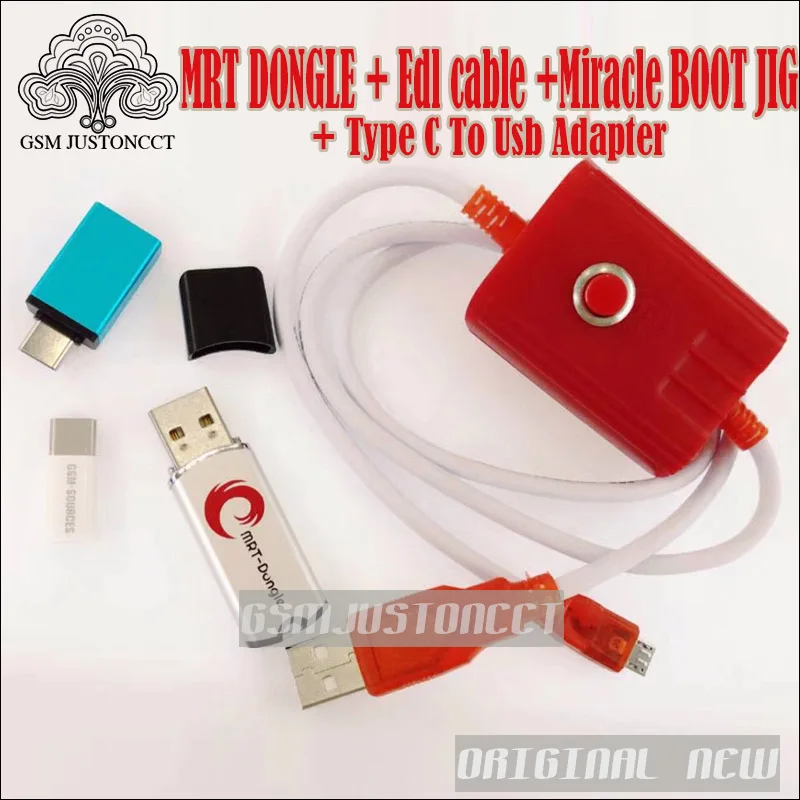 mrt dongle + Edl cable + Type C to usb adapter - gsm justoncct -B2