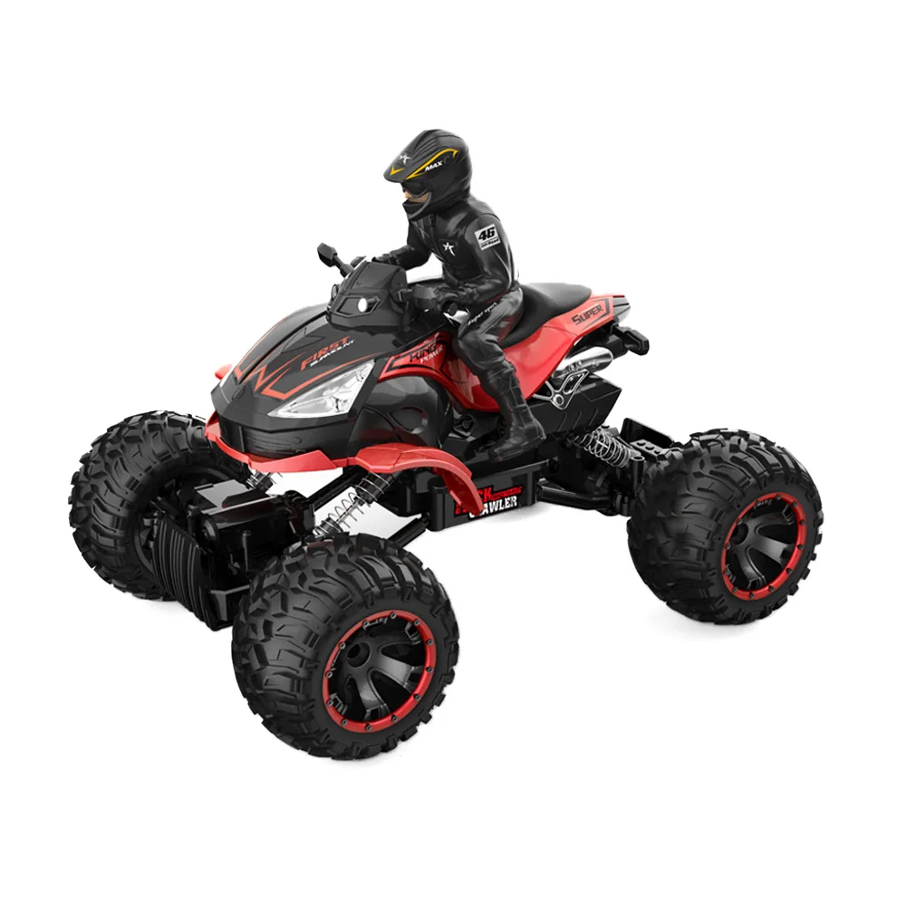 

FUQI SL-012A 1:14 RC Off-Road Crawler Car 2.4G Four Wheel Motor Cycle USB Charging Cable Rechargeable Remote Control Racing Car