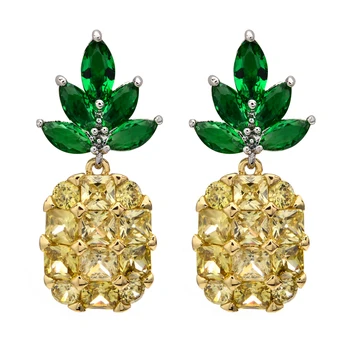 High quality pineapple zircon earrings for women/girls fashion jewelry earrings ER-235
High quality pineapple zircon earrings for women/girls fashion jewelry earrings ER-235