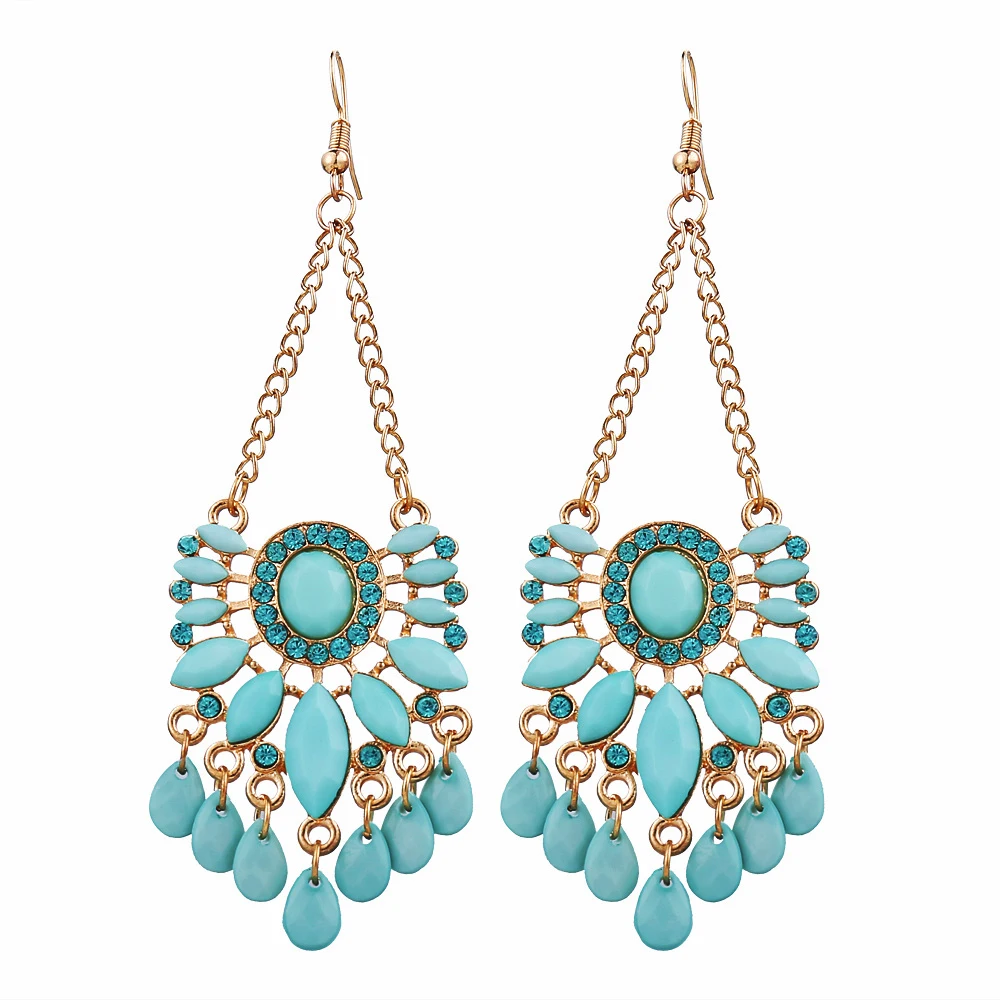 17KM Hot Sky Blue Water Drop Crystal Statement Dangle Earring Fancy Luxury Summer Style Big Drop Earrings For Women For Sale
17KM Hot Sky Blue Water Drop Crystal Statement Dangle Earring Fancy Luxury Summer Style Big Drop Earrings For Women For Sale