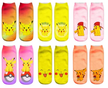 10 Pairs/Lot Women 3D Printed Funny Casual Socks Fashion Spring Summer Unisex Pokemon Pikachu Female Short Ankle Socks
10 Pairs/Lot Women 3D Printed Funny Casual Socks Fashion Spring Summer Unisex Pokemon Pikachu Female Short Ankle Socks