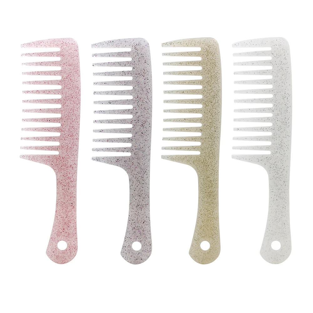 Plastic Tangling Massage Comb Professional Glitter Hair Comb Detangling Large Wide Tooth Comb For Curly Hair Styling Accessories
Plastic Tangling Massage Comb Professional Glitter Hair Comb Detangling Large Wide Tooth Comb For Curly Hair Styling Accessories