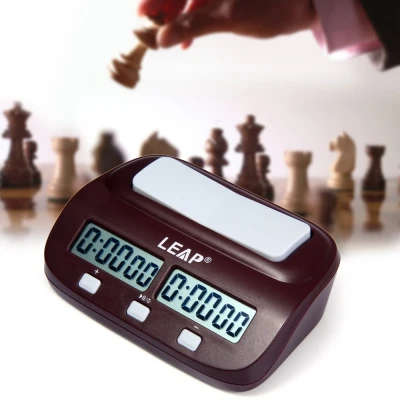Professional LEAP Digital Chess Clock Count Up Down Timer Electronic Board Game Player Set Portable Handheld Man Piece Master
Professional LEAP Digital Chess Clock Count Up Down Timer Electronic Board Game Player Set Portable Handheld Man Piece Master